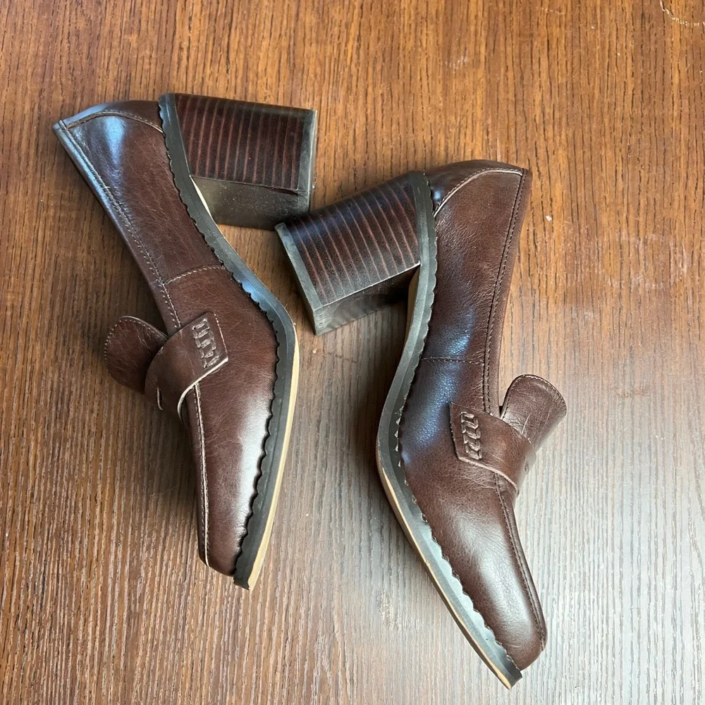 Vince Camuto Carigina Block Heel Leather Work Loafers, size 8 - Picture 5 of 7